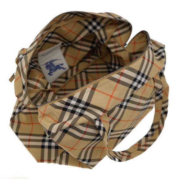 Burberry Classics Weekender Duffle Bag Large Check Canvas New - Picture 8 of 10